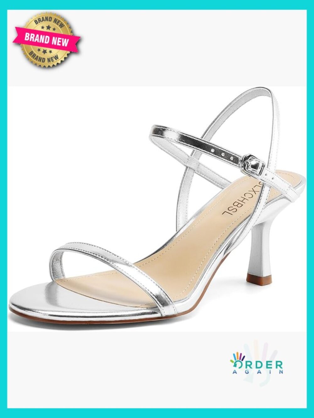 Strappy Kitten Heels Sandals Round Open Toe Adjustable Ankle Strap Dressy Party
